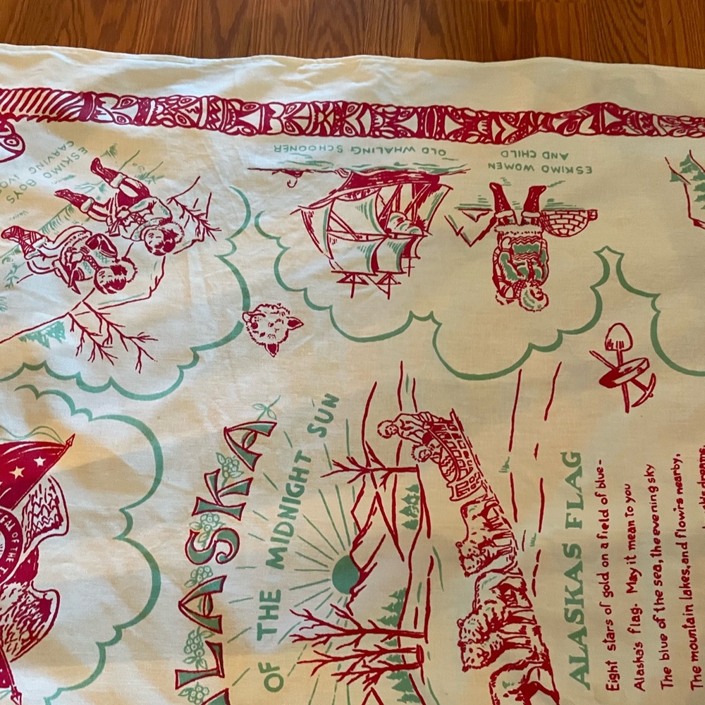 Tablecloth with Alaska storytelling - Picture 6 of 7